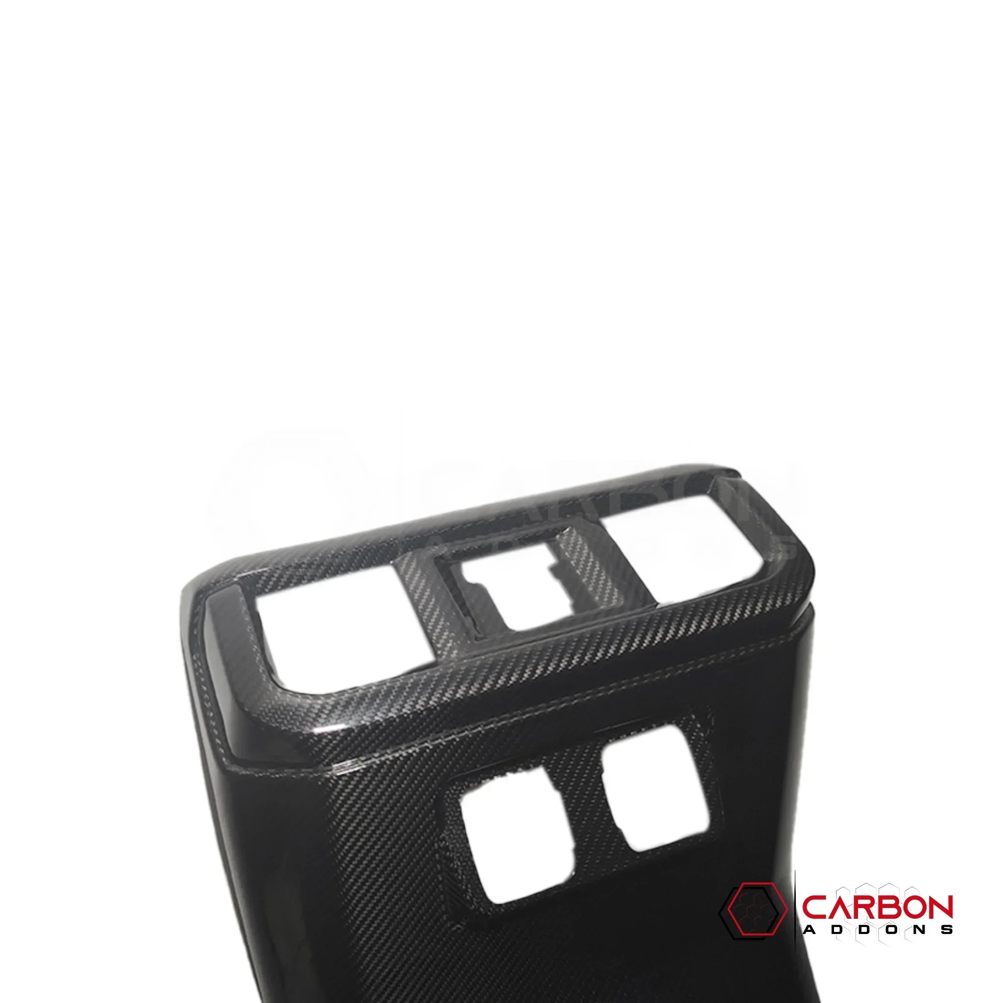 Real Carbon Fiber Rear Center Console A/C Vent Trim Cover for 2021+ Ford F-150