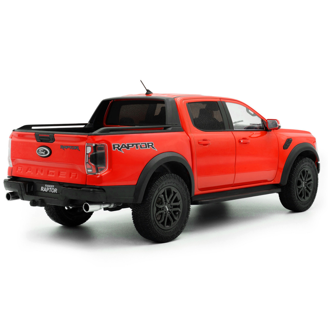 2024 Ford Ranger Raptor Pickup Truck Orange Red 1/18 Diecast Model Car