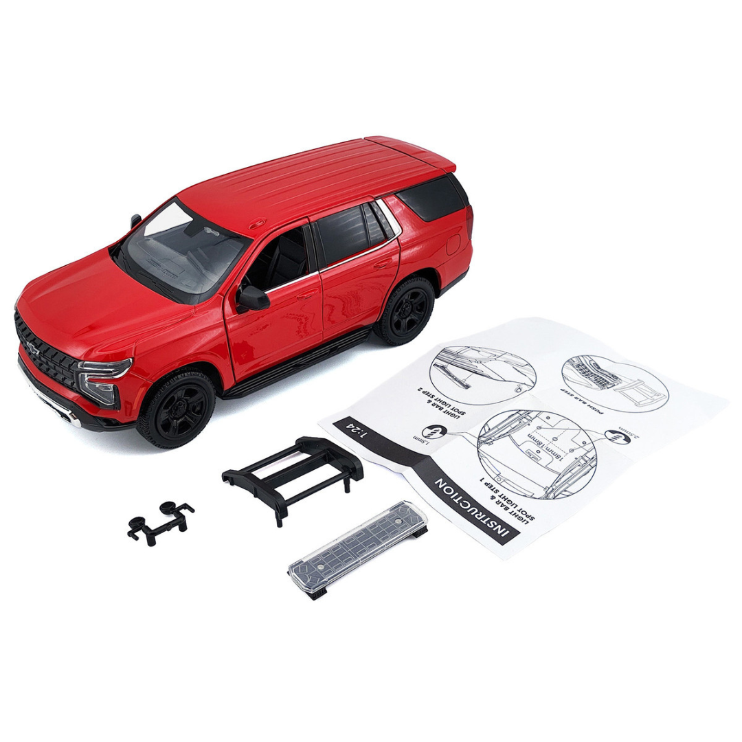 2025 Chevrolet Tahoe PPV Red "Custom Builder's Kit - Law Enforcement and Public Service" Series 1/24 Diecast Model Car