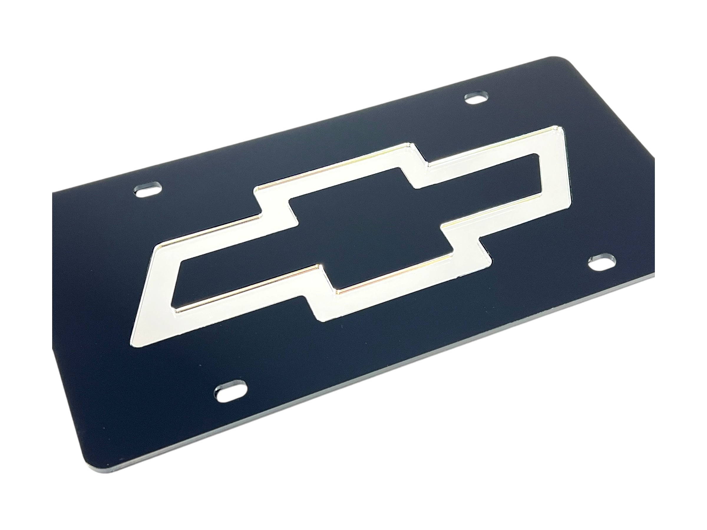 Chevrolet Mirror Bowtie Acrylic License Plate