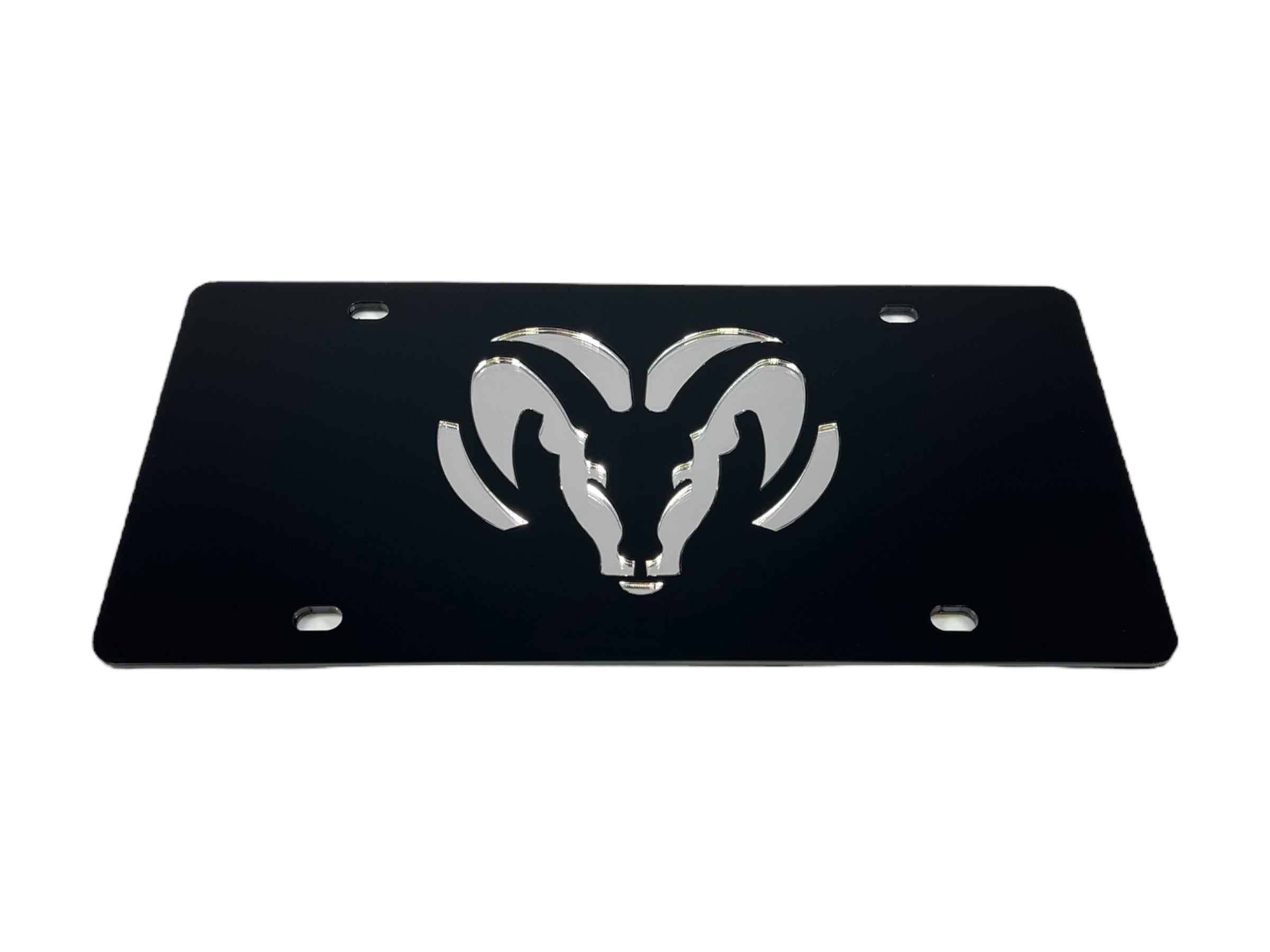 Ram Head Acrylic License Plate