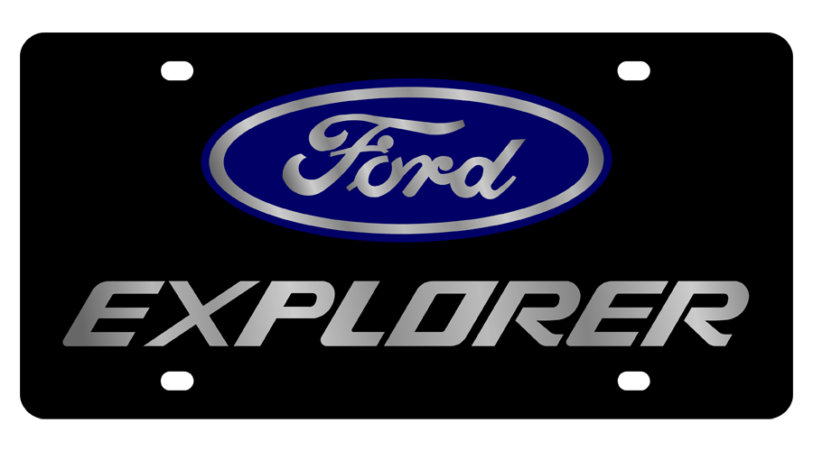 Ford Explorer Acrylic License Plate
