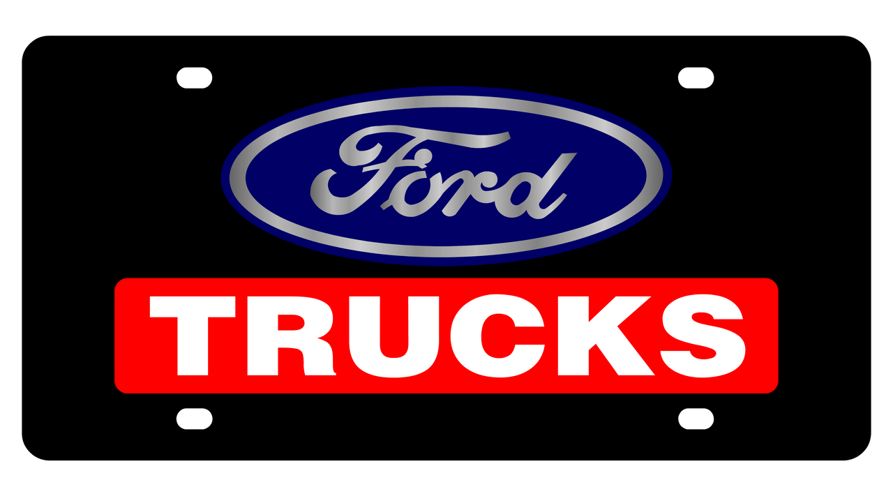 Ford Trucks Acrylic License Plate
