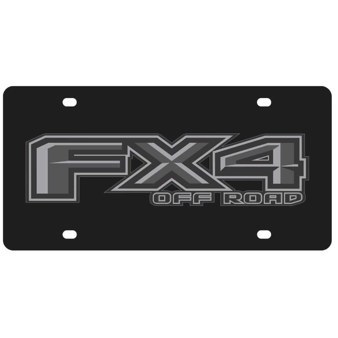 Ford FX4 Monochromatic Acrylic License Plate