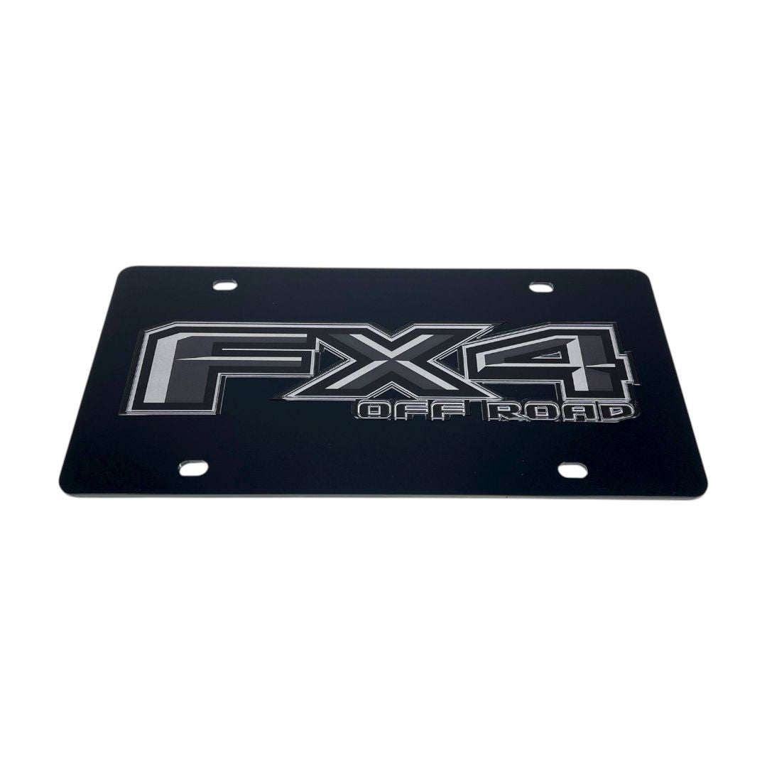 Ford FX4 Monochromatic Acrylic License Plate