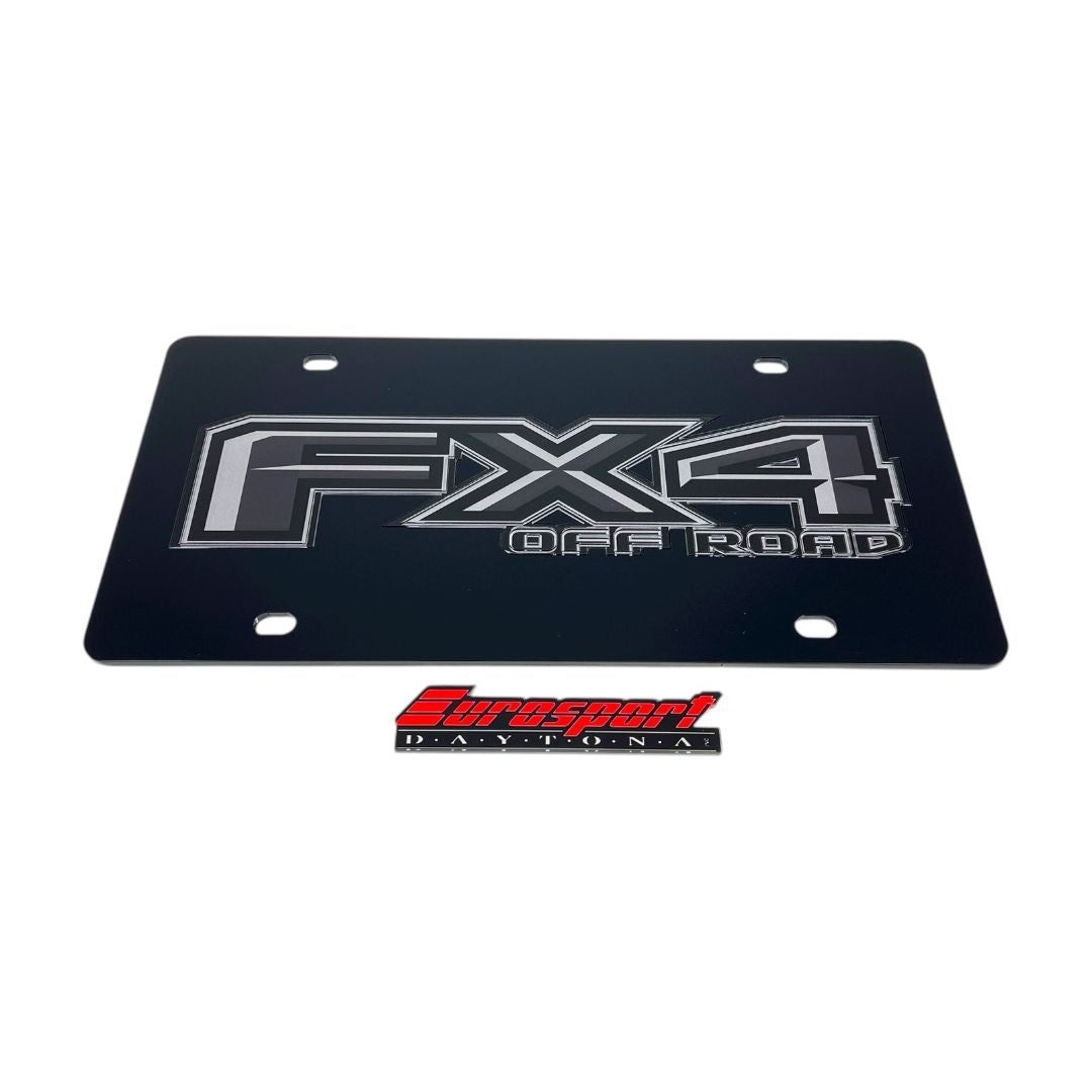 Ford FX4 Monochromatic Acrylic License Plate