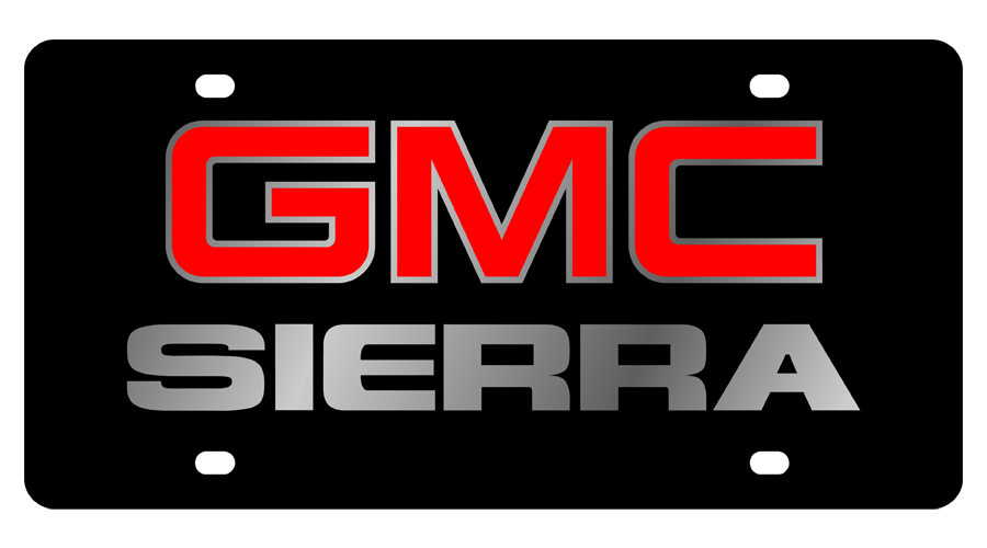 GMC Sierra Acrylic License Plate