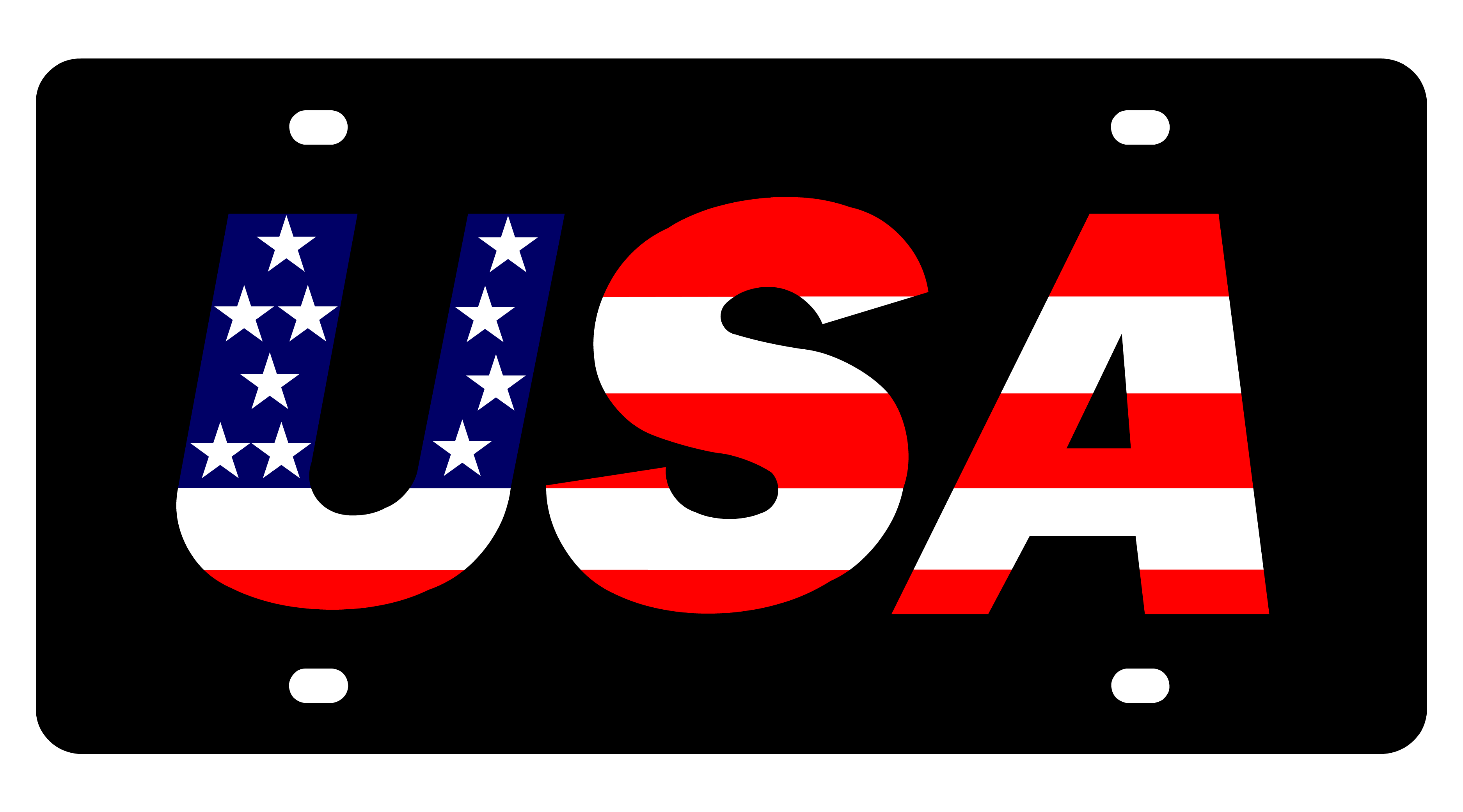 USA Acrylic License Plate