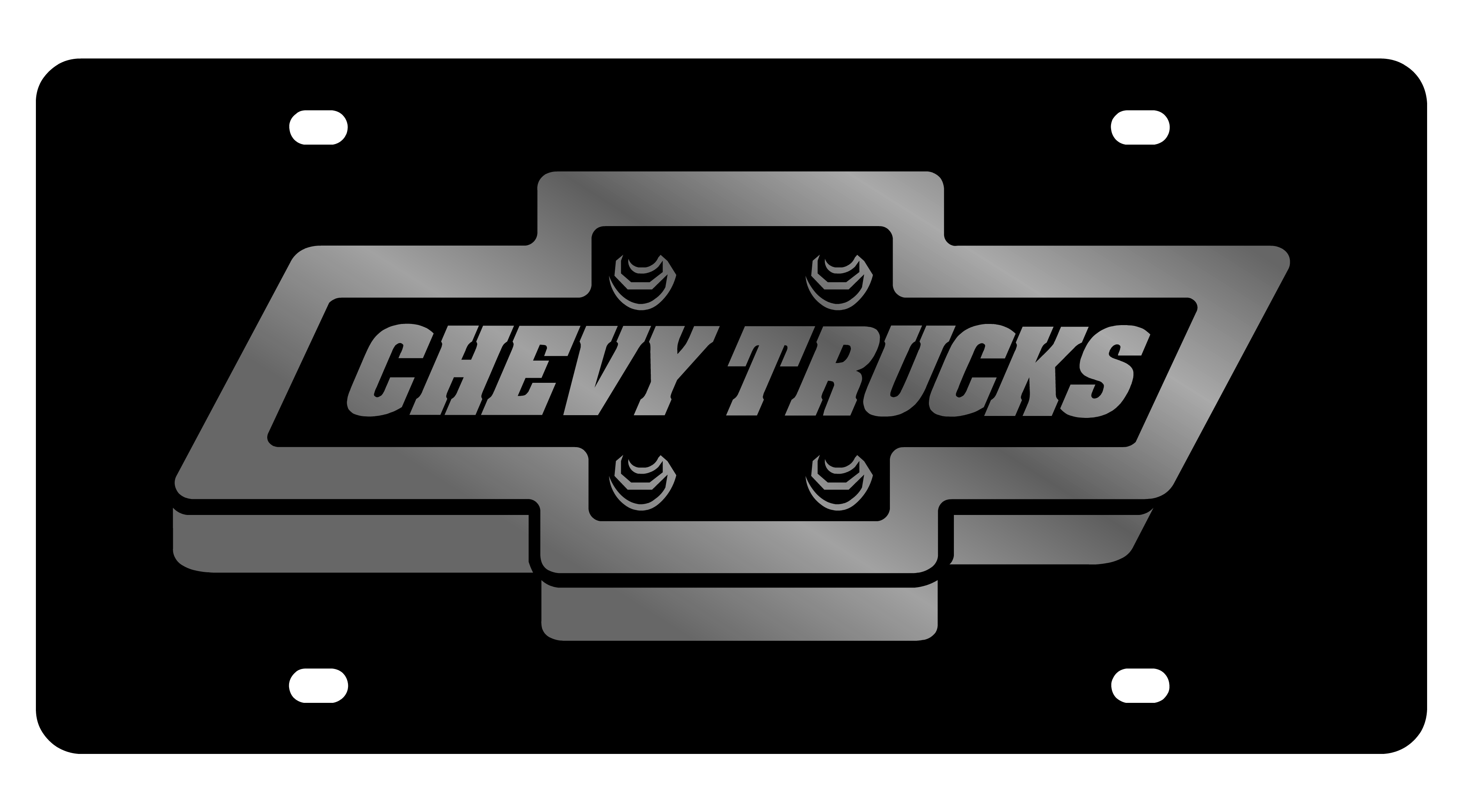 Chevrolet Retro Trucks Carbon Steel License Plate