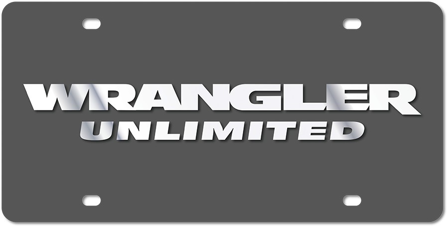 Jeep Wrangler Unlimited Carbon Steel License Plate
