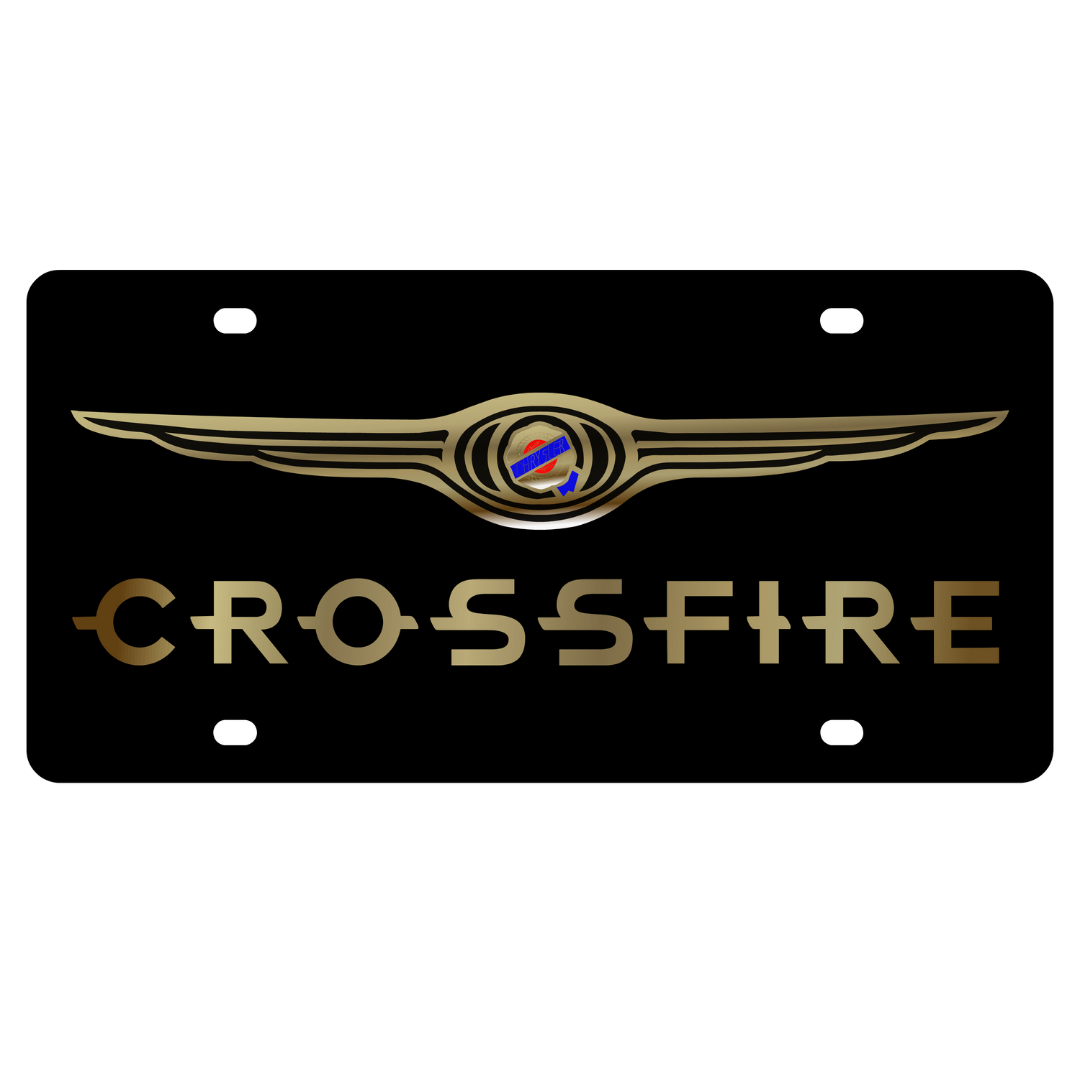 Chrysler Crossfire Carbon Steel License Plate