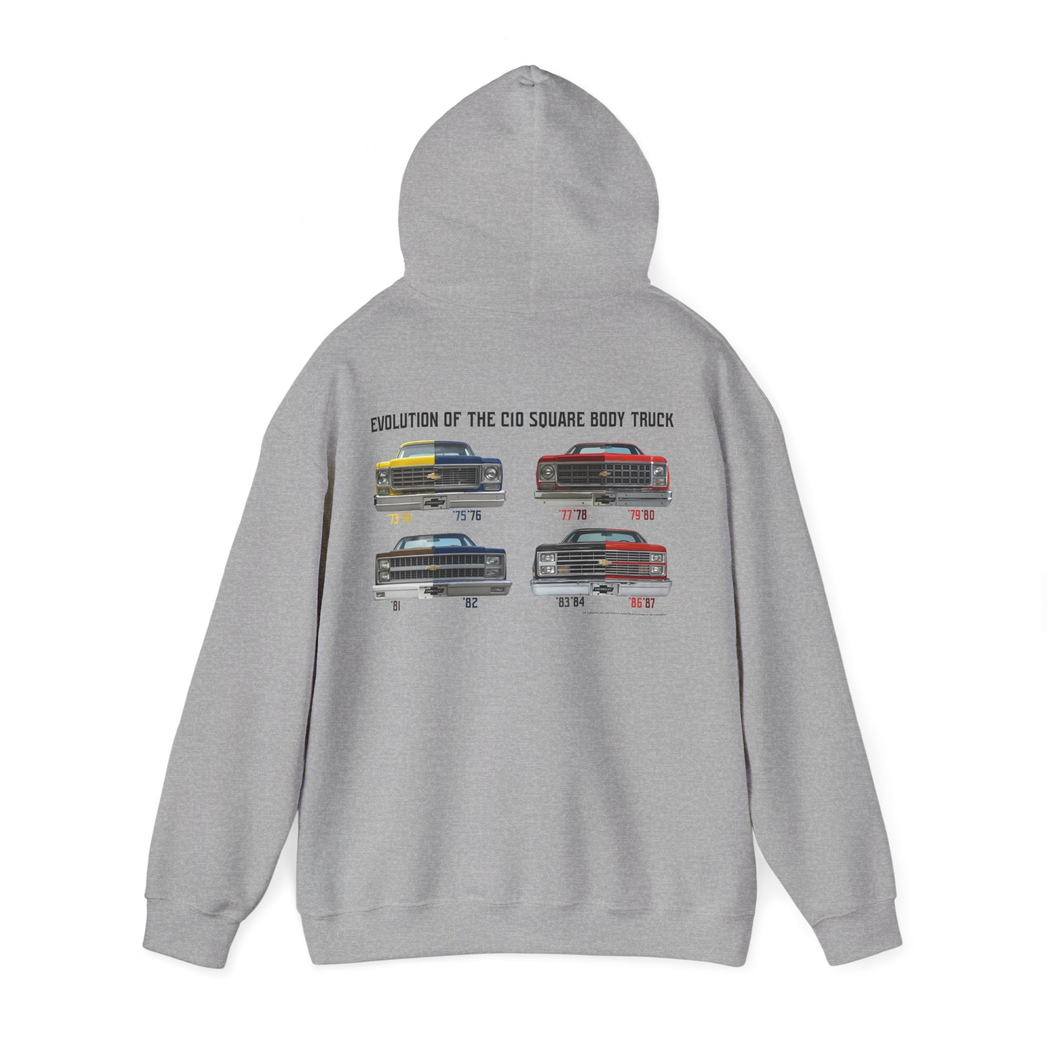 Chevrolet C10 Square Body Legacy Heavyweight Hoodie – Evolution of an American Classic