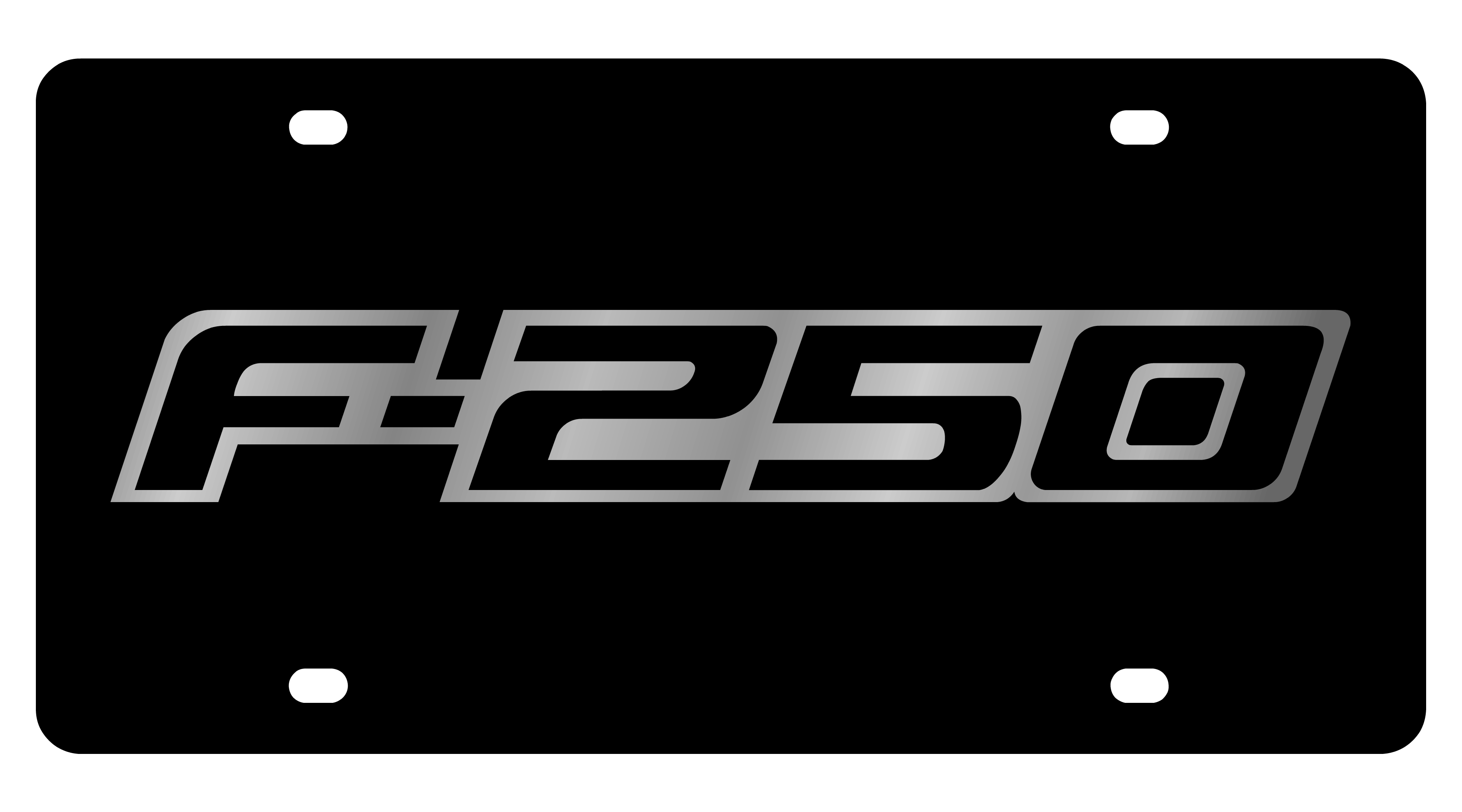 2009 Ford F-250 Carbon Steel License Plate