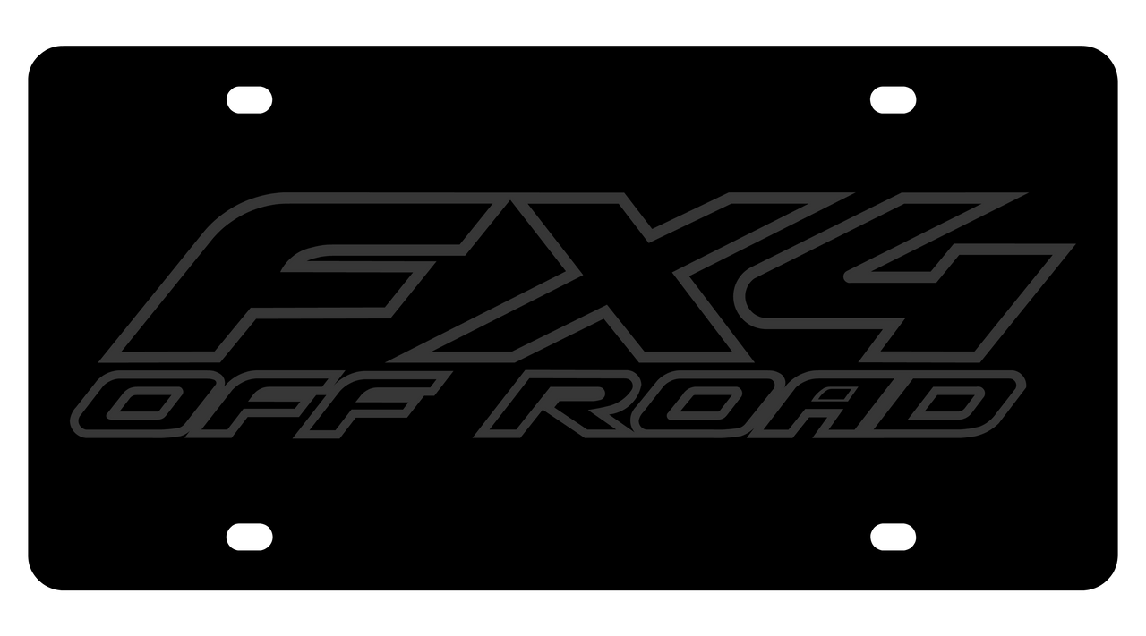 Ford FX4 Off Road Carbon Steel License Plate