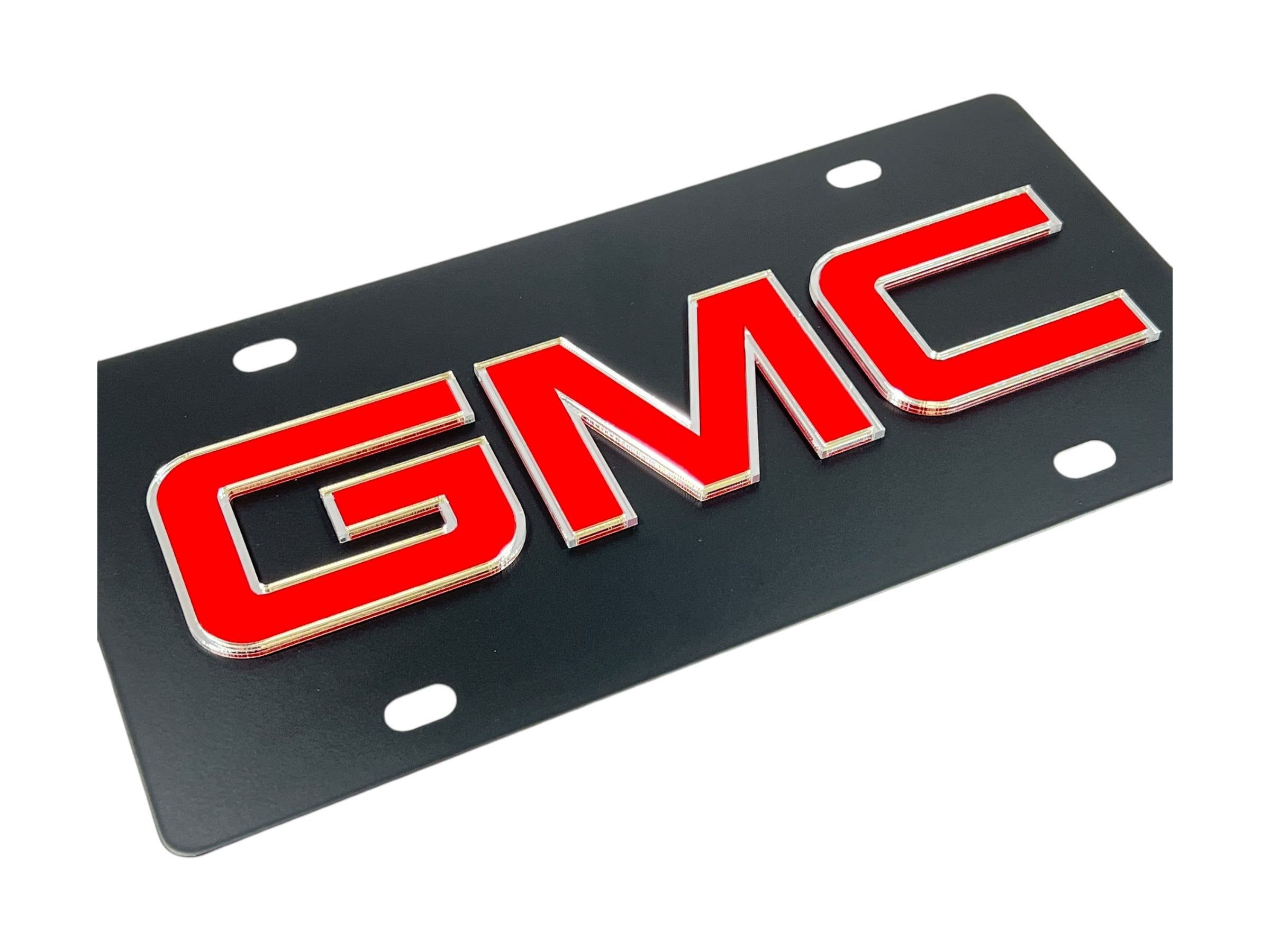 GMC Carbon Steel License Plate