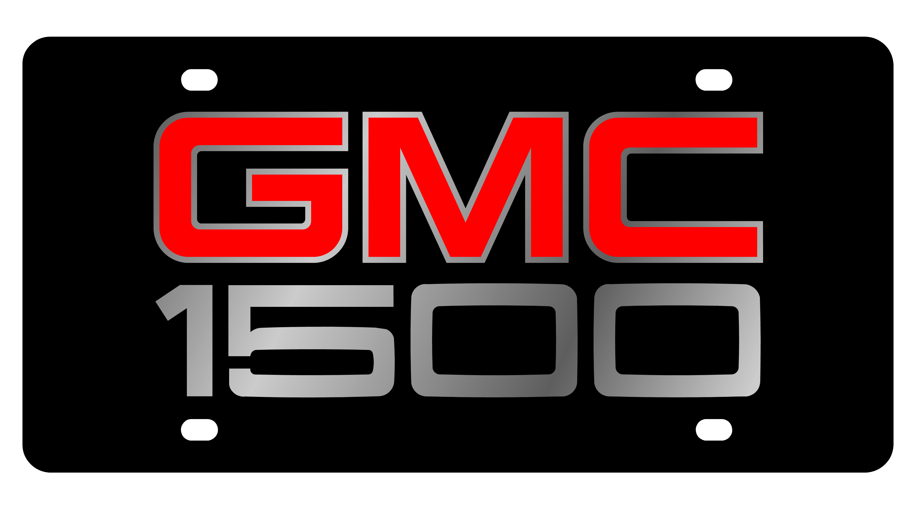 GMC 1500 Carbon Steel License Plate