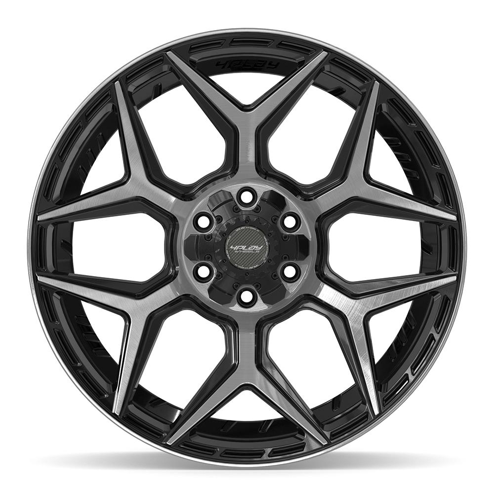 4Play 4P06 22x9 Gloss Black Brushed with Tinted Clear wheel, 6x135/6x139.7, 12mm offset