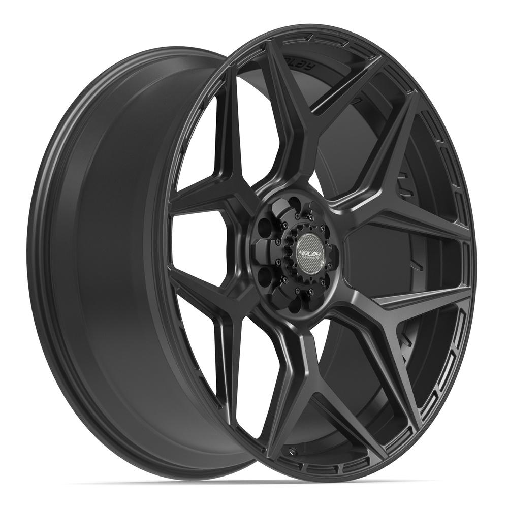Set of 4 4Play 4P06 24x10 Satin Black wheel, 6x135/6x139.7, +18mm offset