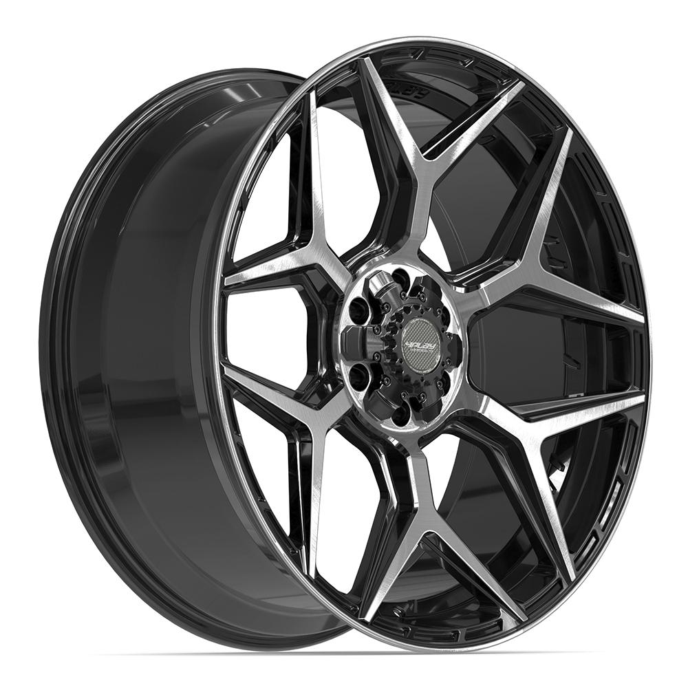 4Play 4P06 24x10 Gloss Black Brushed with Tinted Clear wheel, 6x135/6x139.7, 18mm offset