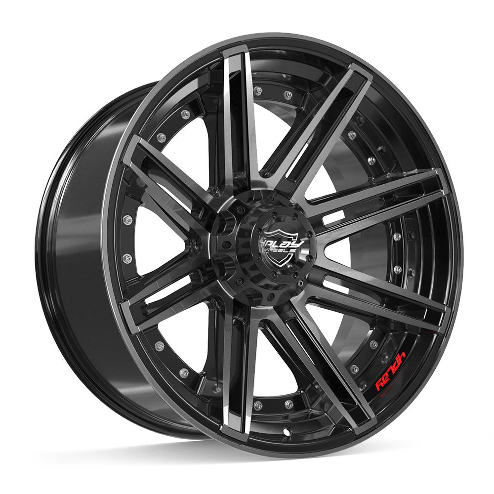 4Play 4P08 22x10 Gloss Black Brushed with Tinted Clear wheel, 6x135/6x139.7, -18mm offset