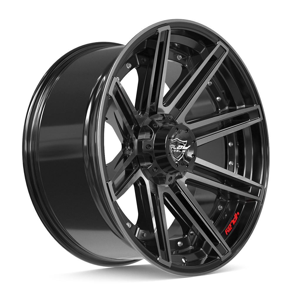 4Play 4P08 22x10 Gloss Black Brushed with Tinted Clear wheel, 6x135/6x139.7, -18mm offset