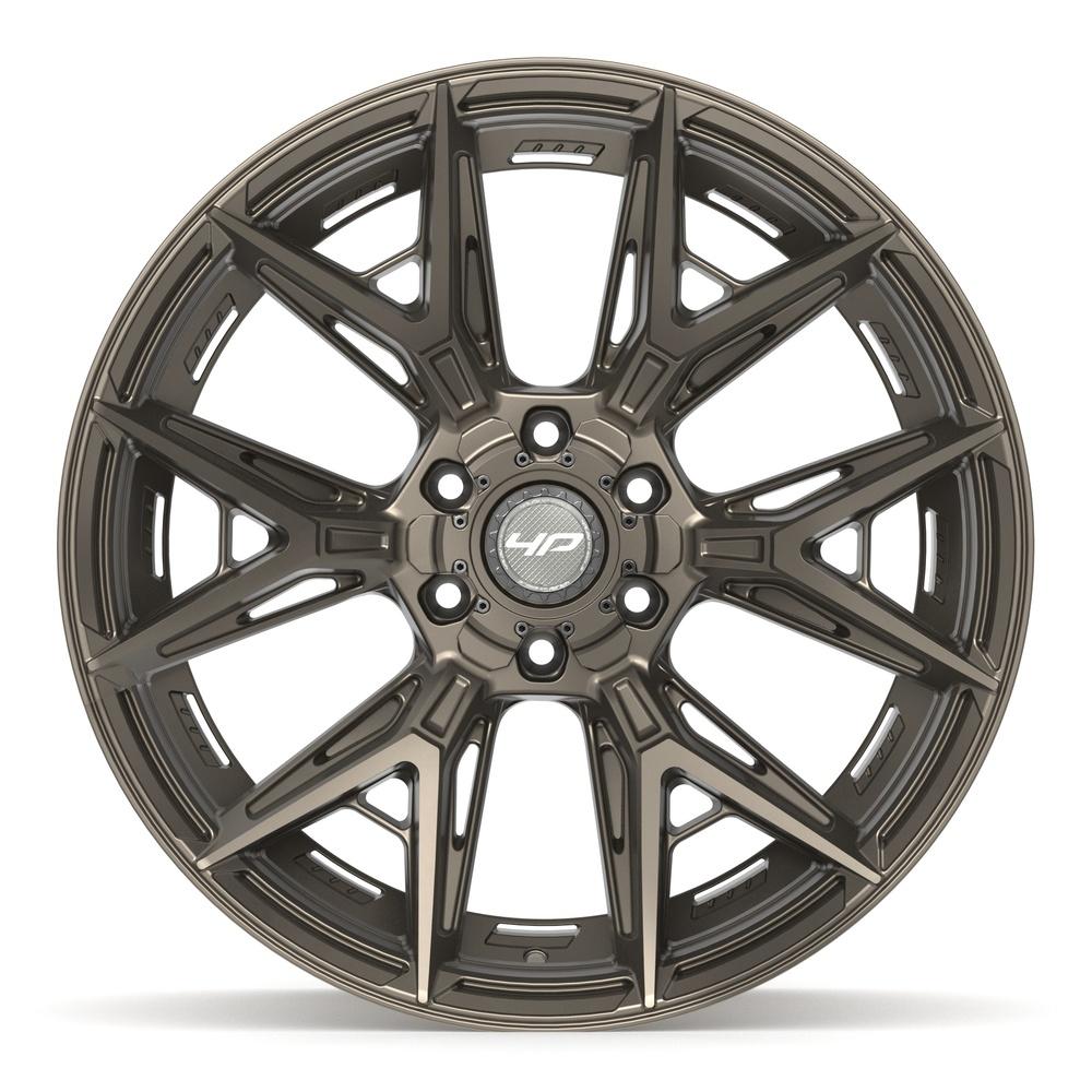 Set of 4 4Play 4P40 22x10 Satin Bronze wheel, 6x135/6x139.7, -18mm offset