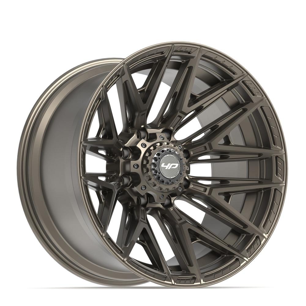 Set of 4 4Play 4P40 22x12 Satin Bronze wheel, 8x170, -44mm offset