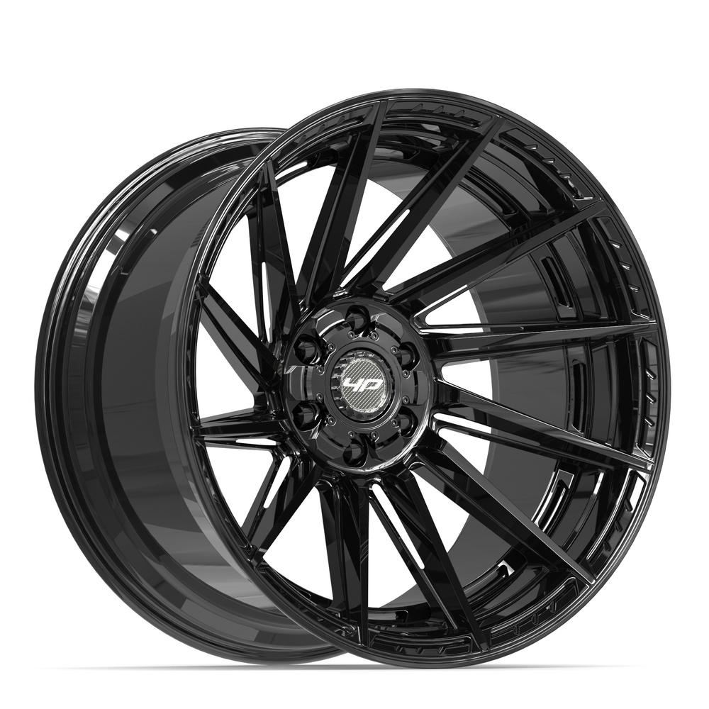 Set of 4 4Play 4P42 22x12 Gloss Black wheel, 6x135/6x139.7, -44mm offset