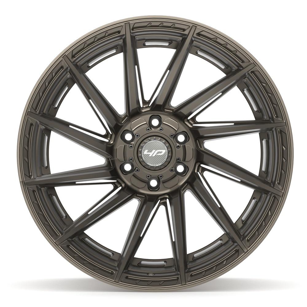 Set of 4 4Play 4P42 22x12 Satin Bronze wheel, 6x135/6x139.7, -44mm offset