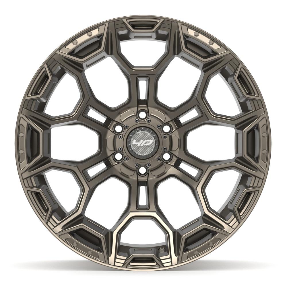 Set of 4 4Play 4P43 22x10 Satin Bronze wheel, 6x135/6x139.7, -18mm offset