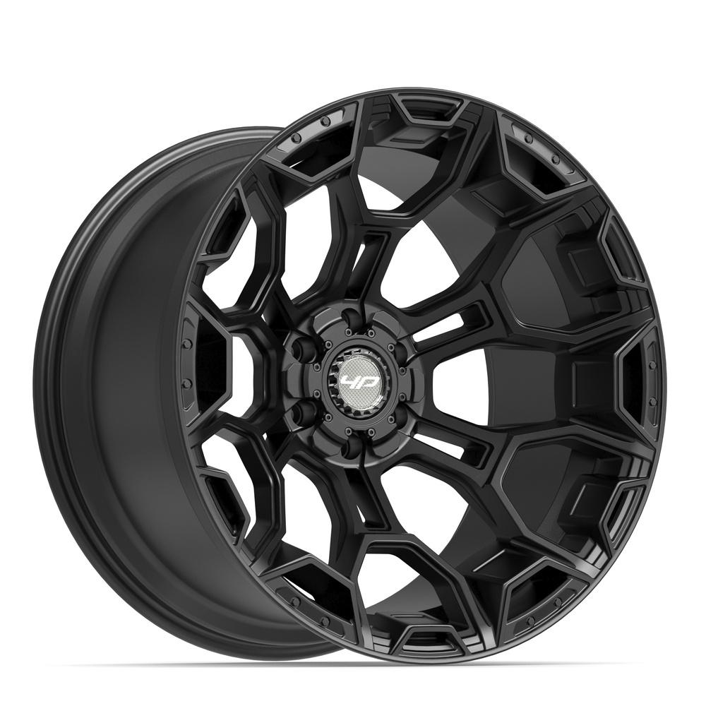 Set of 4 4Play 4P43 22x12 Satin Black wheel, 6x135/6x139.7, -44mm offset