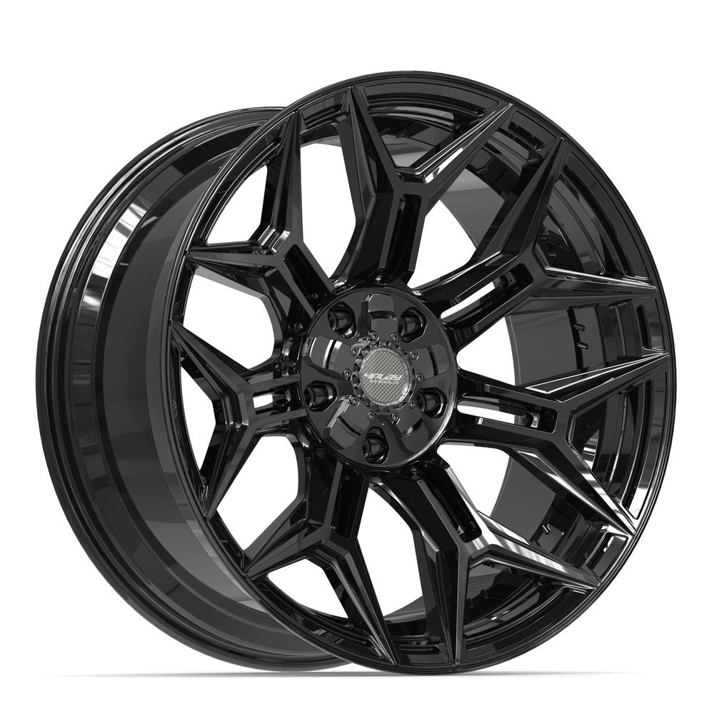 Set of 4 4Play 4P44 22x10 Gloss Black wheel, 5x127/5x139.7, -18mm offset