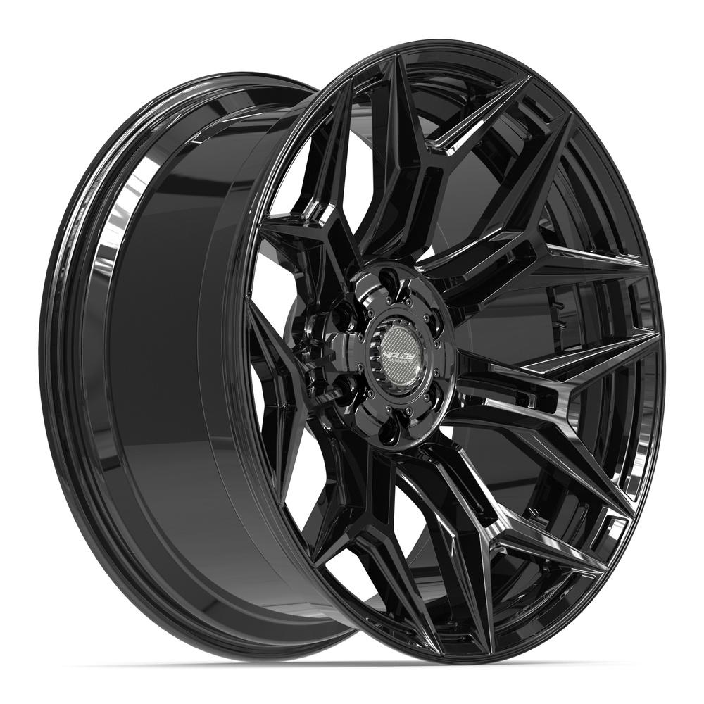 Set of 4 4Play 4P44 22x10 Gloss Black wheel, 6x135/6x139.7, -18mm offset