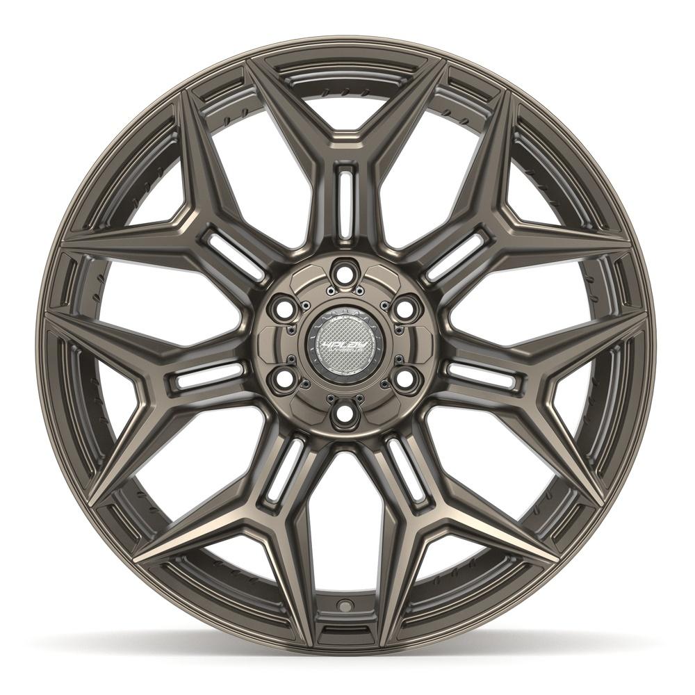 Set of 4 4Play 4P44 22x10 Satin Bronze wheel, 6x135/6x139.7, -18mm offset