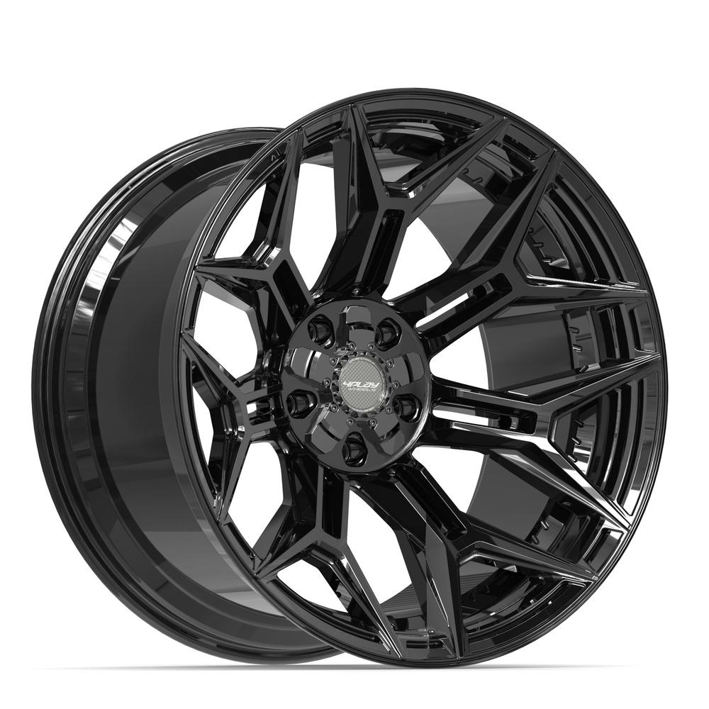 Set of 4 4Play 4P44 22x12 Gloss Black wheel, 5x127/5x139.7, -44mm offset