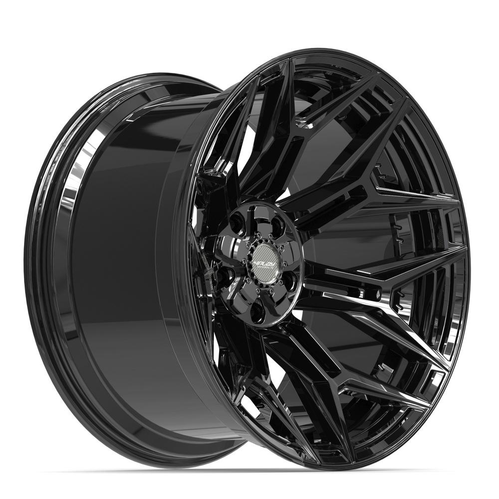 Set of 4 4Play 4P44 22x12 Gloss Black wheel, 5x127/5x139.7, -44mm offset