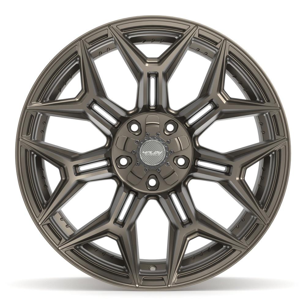 Set of 4 4Play 4P44 22x12 Satin Bronze wheel, 5x127/5x139.7, -44mm offset