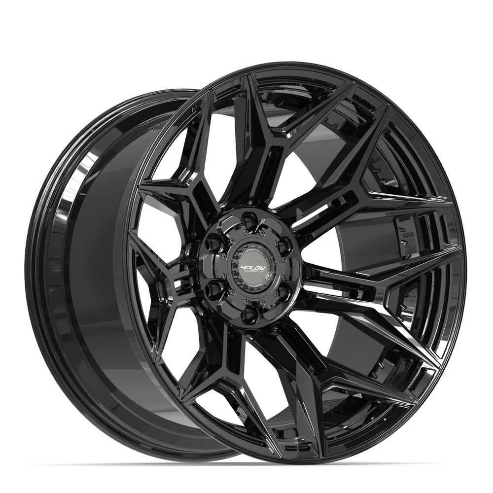 Set of 4 4Play 4P44 22x12 Gloss Black wheel, 6x135/6x139.7, -44mm offset