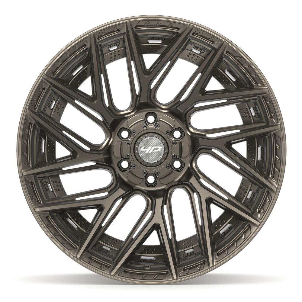 Set of 4 4Play 4P45 22x10 Satin Bronze wheel, 6x135/6x139.7, -18mm offset