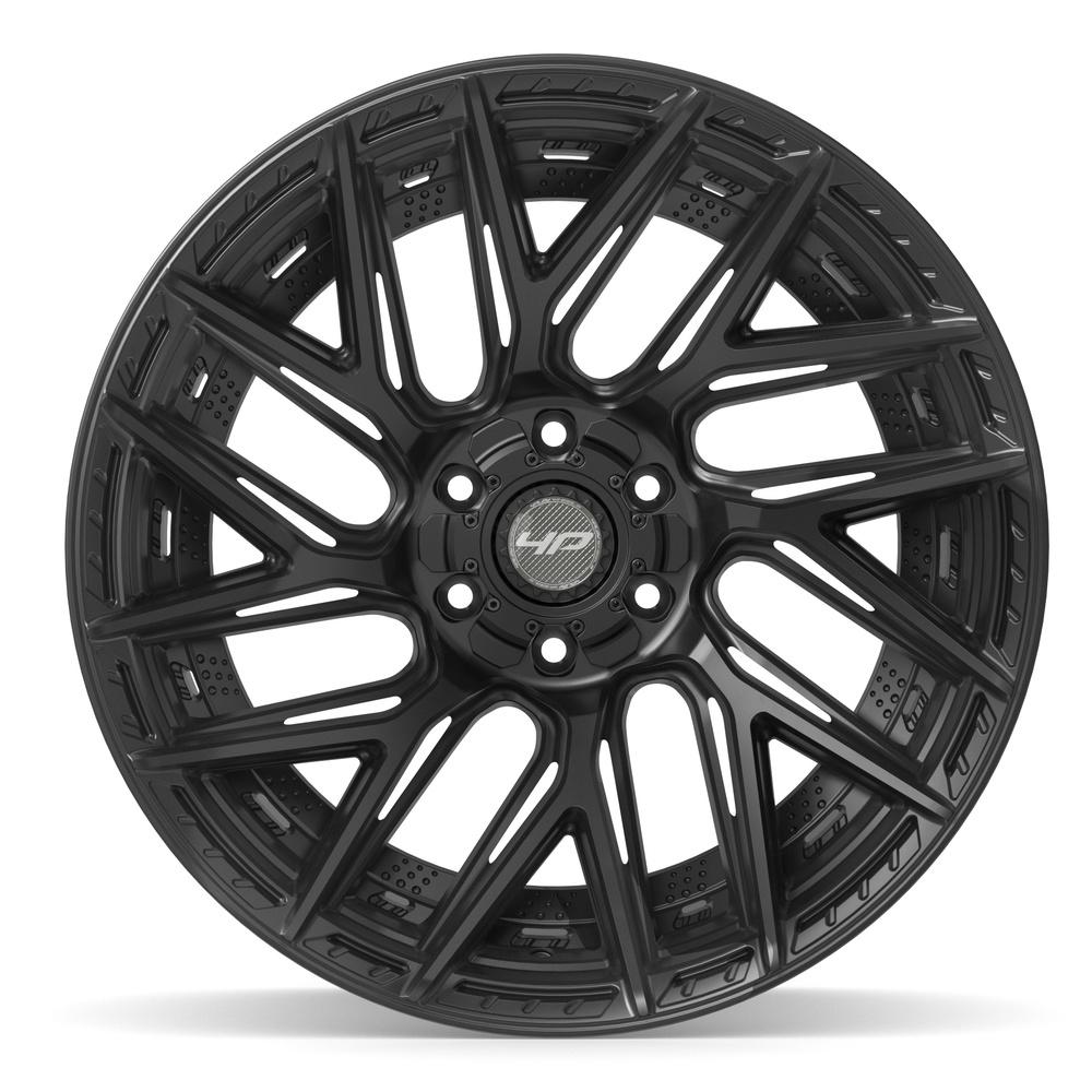 Set of 4 4Play 4P45 22x12 Satin Black wheel, 6x135/6x139.7, -44mm offset