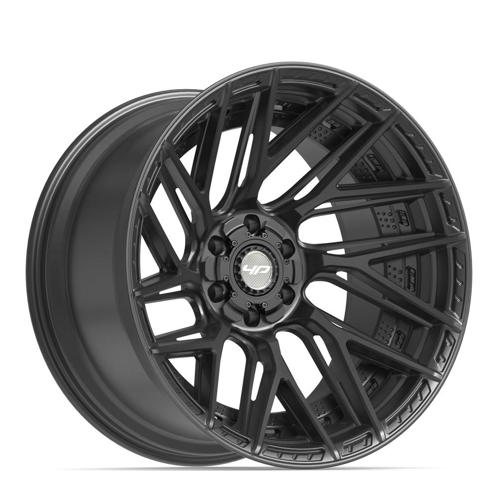 Set of 4 4Play 4P45 22x12 Satin Black wheel, 6x135/6x139.7, -44mm offset
