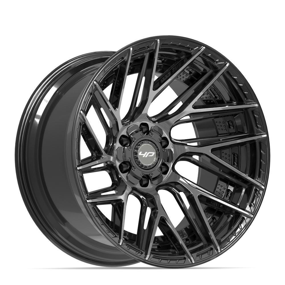 4Play 4P45 22x12 Gloss Black Brushed with Tinted Clear wheel, 6x135/6x139.7, -44mm offset