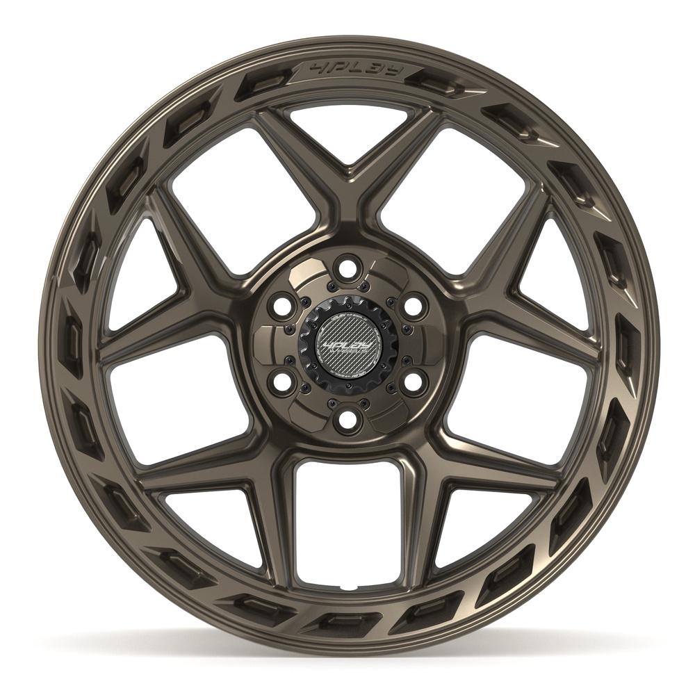 Set of 4 4Play 4P55 20x10 Satin Bronze wheel, 6x135/6x139.7, -18mm offset