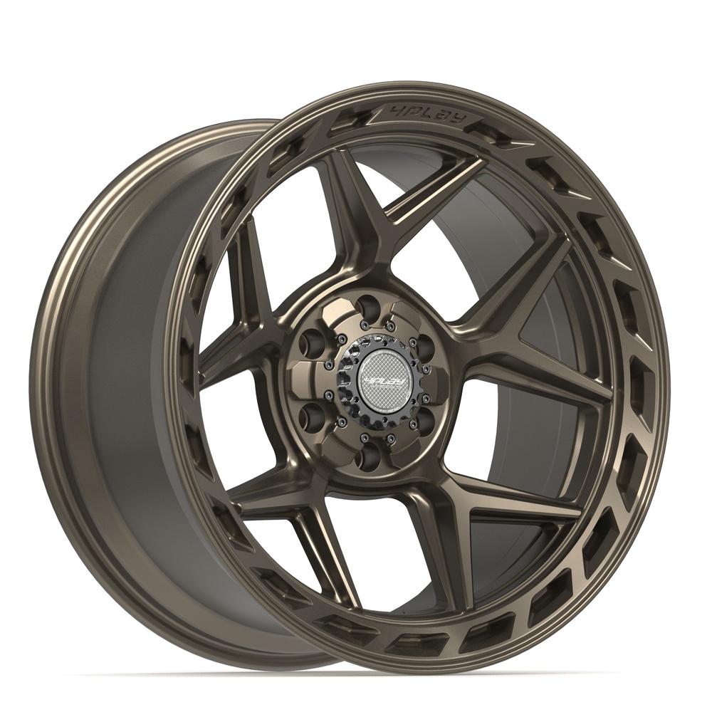 Set of 4 4Play 4P55 20x10 Satin Bronze wheel, 6x135/6x139.7, -18mm offset