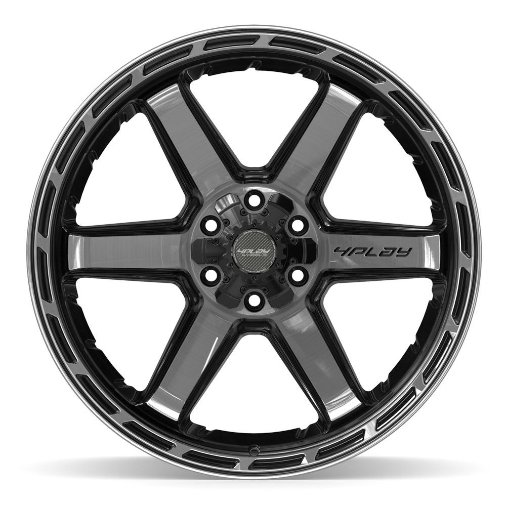 4Play 4P63 22x12 Gloss Black Brushed with Tinted Clear wheel, 6x135/6x139.7, -44mm offset