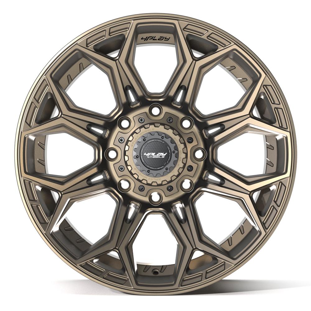 Set of 4 4Play 4P83 20x10 Satin Bronze wheel, 8x170, -18mm offset