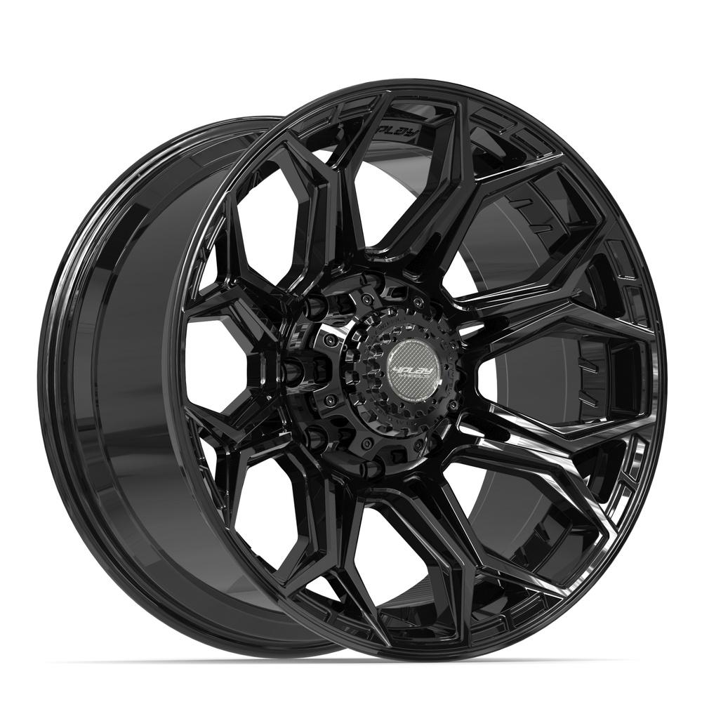 Set of 4 4Play 4P83 20x10 Gloss Black wheel, 8x180, -18mm offset