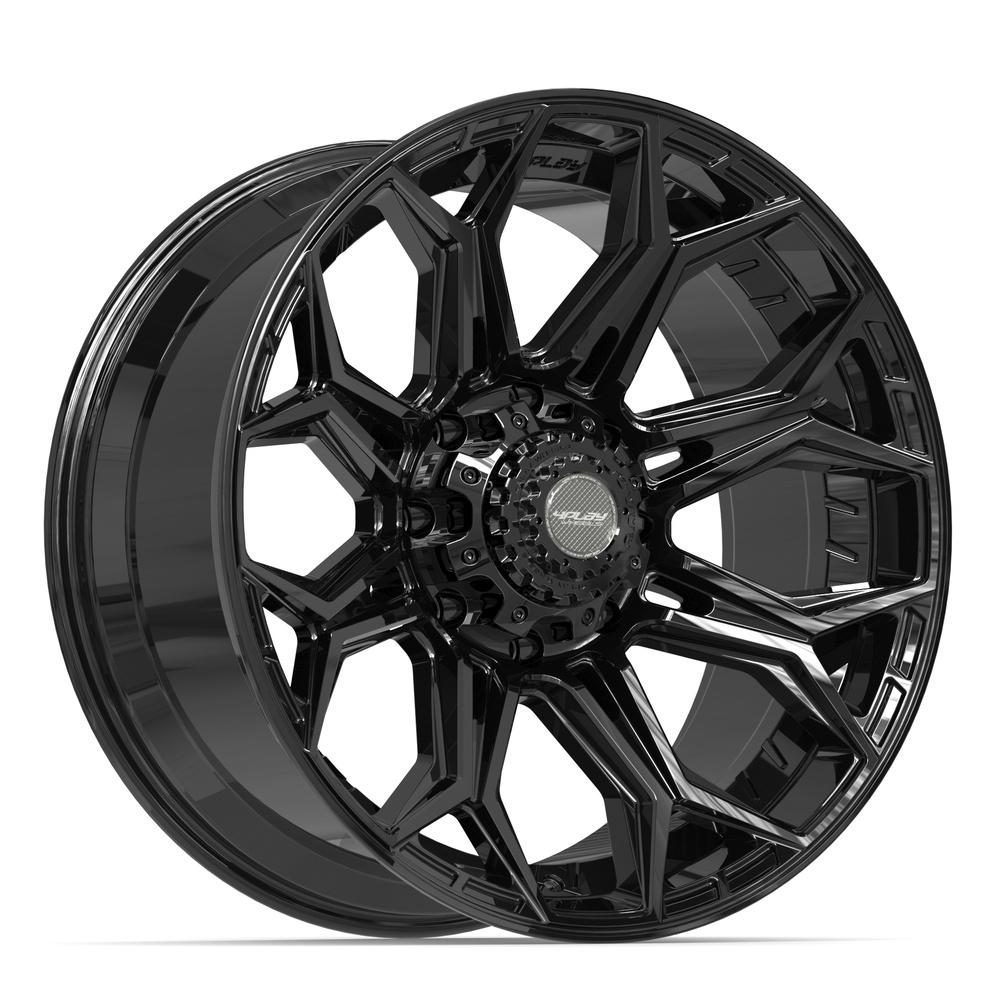 Set of 4 4Play 4P83 22x10 Gloss Black wheel, 8x170, -18mm offset