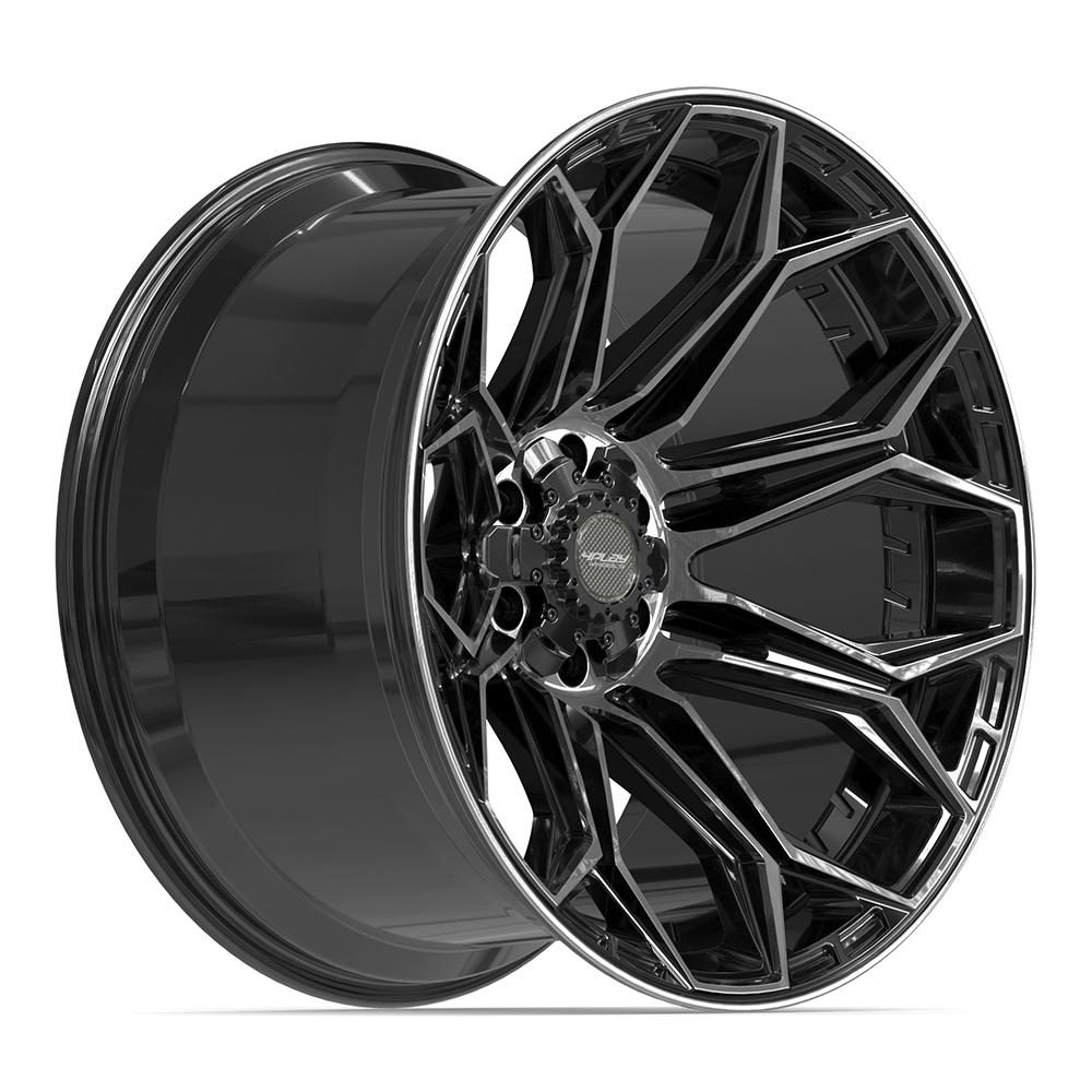 4Play 4P83 22x12 Gloss Black Brushed with Tinted Clear wheel, 6x135/6x139.7, -44mm offset