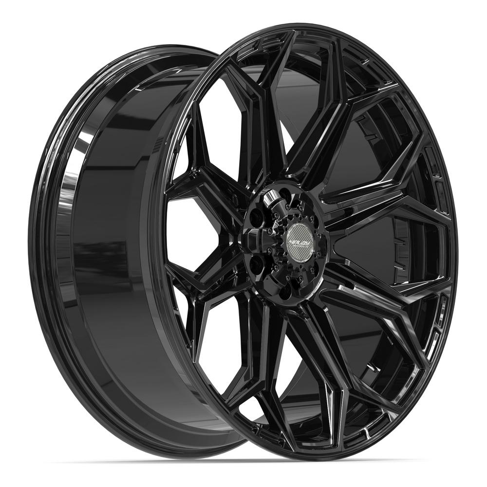Set of 4 4Play 4P83 24x10 Gloss Black wheel, 6x135/6x139.7, +18mm offset